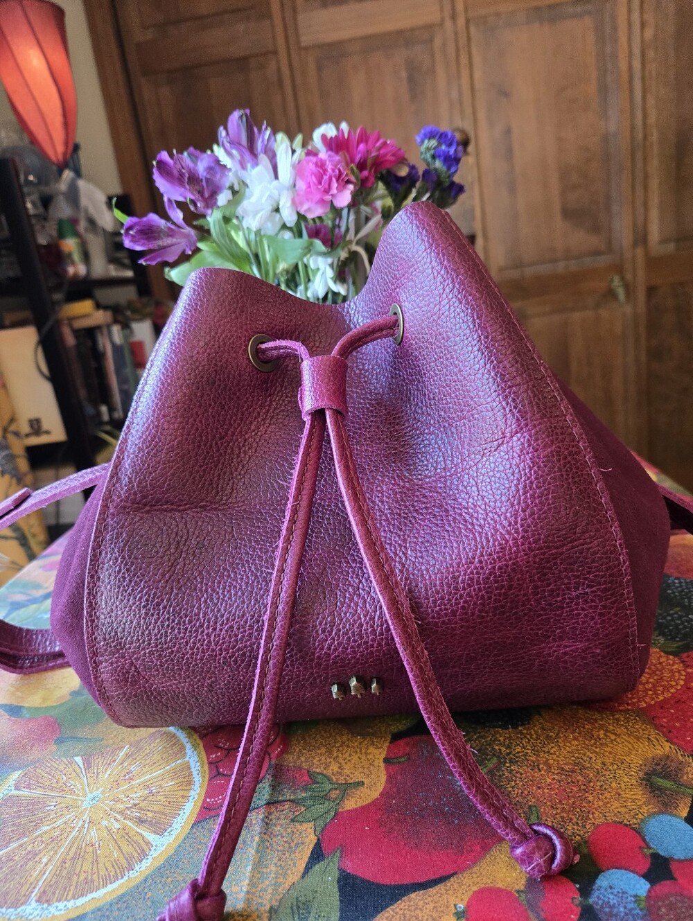 🪺 Portland Leather Nest Bucket Bag Orchid/Superbloom Leather Crossbody